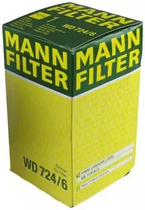 Фильтр масляный WD724/6 MANN-FILTER Код: WD724/6