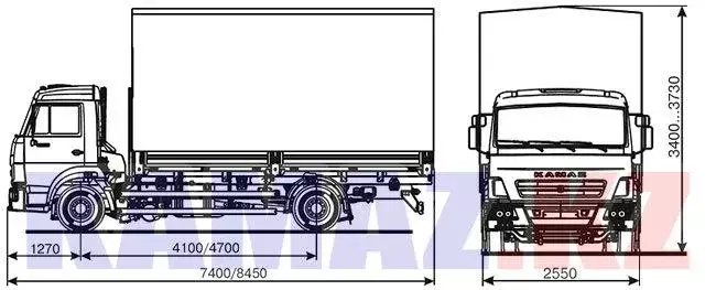 КАМАЗ 4308-6084-69, Бортовые грузовики