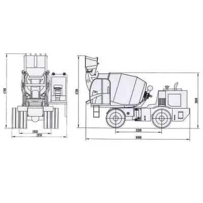 Zhongshou ZHS6500, Автобетоносмесители