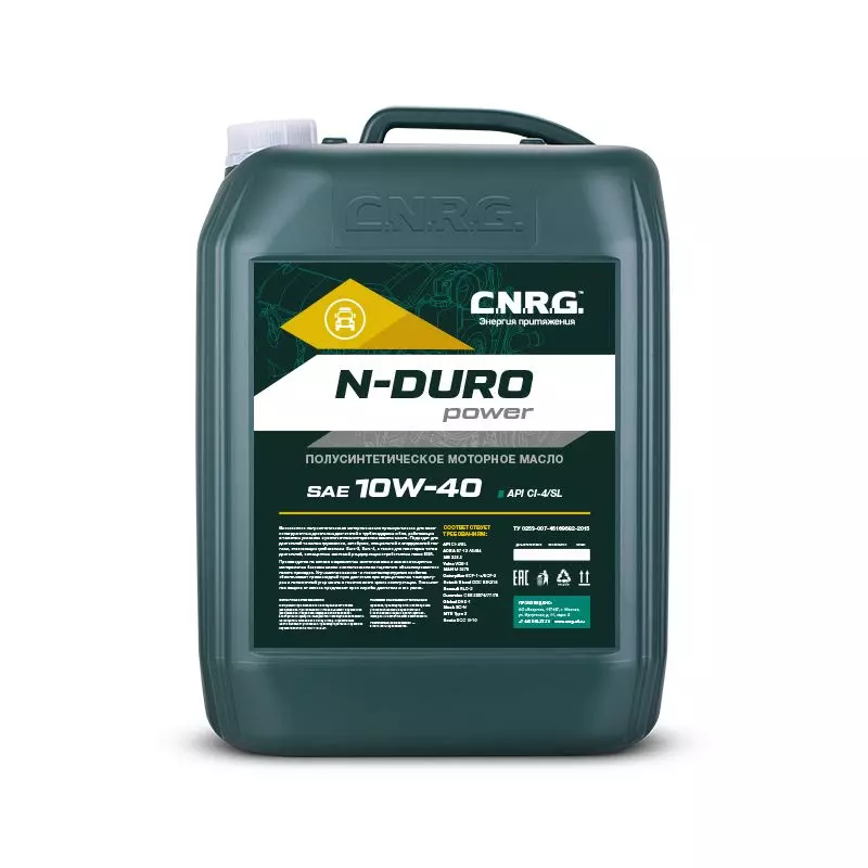 МОТОРНЫЕ МАСЛА N-DURO POWER CI-4/SL 10W-40