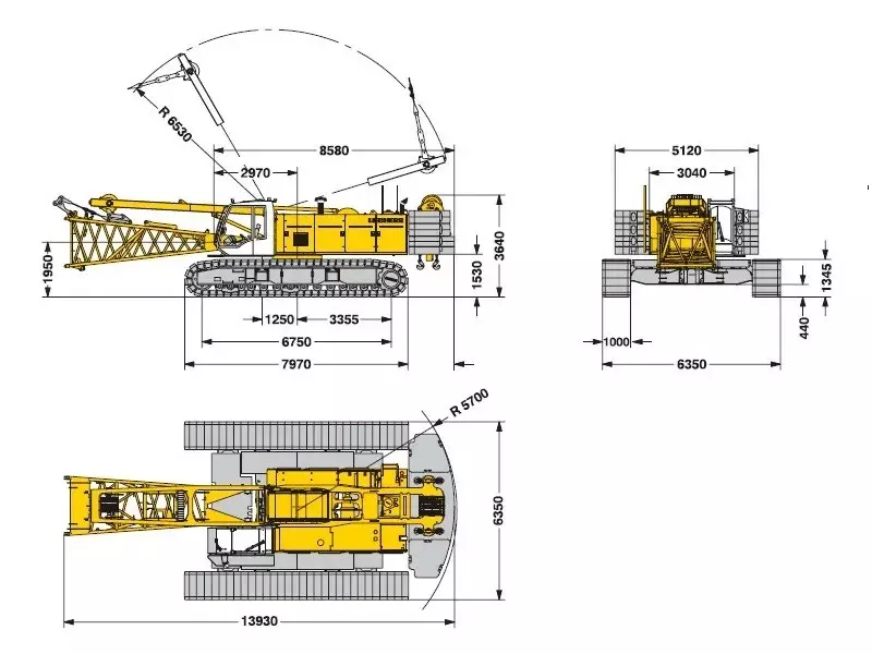 Liebherr LR 1130, Гусеничные краны