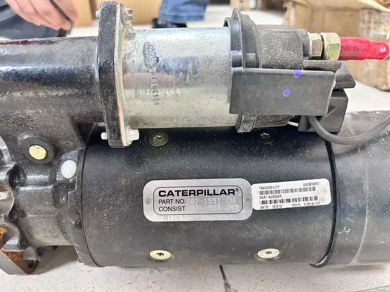 Стартер 207-1551 (2071551) дизельный двигатель экскаватор спецтехника CAT Caterpillar Код: 207-1551