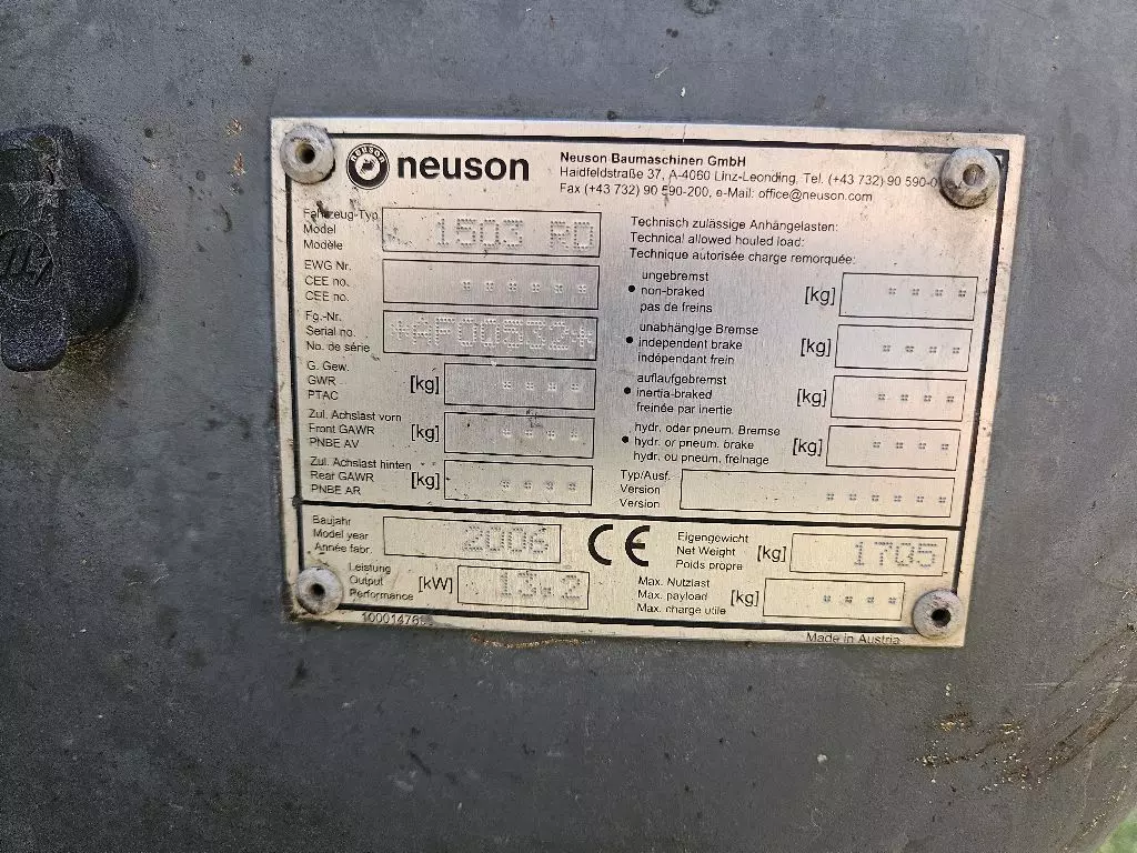 Wacker Neuson 1503, Мини-экскаваторы