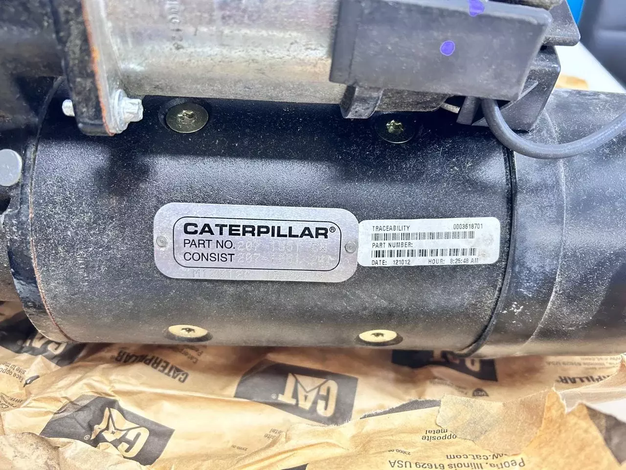 Стартер 207-1551 (2071551) дизельный двигатель экскаватор спецтехника CAT Caterpillar Код: 207-1551