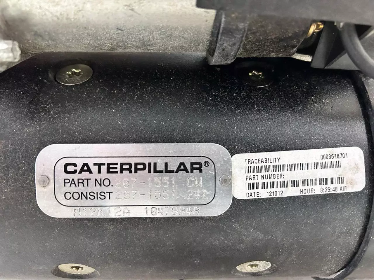 Стартер 207-1551 (2071551) дизельный двигатель экскаватор спецтехника CAT Caterpillar Код: 207-1551