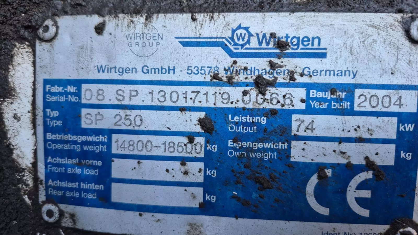 Wirtgen SP 25, Бетоноукладчики