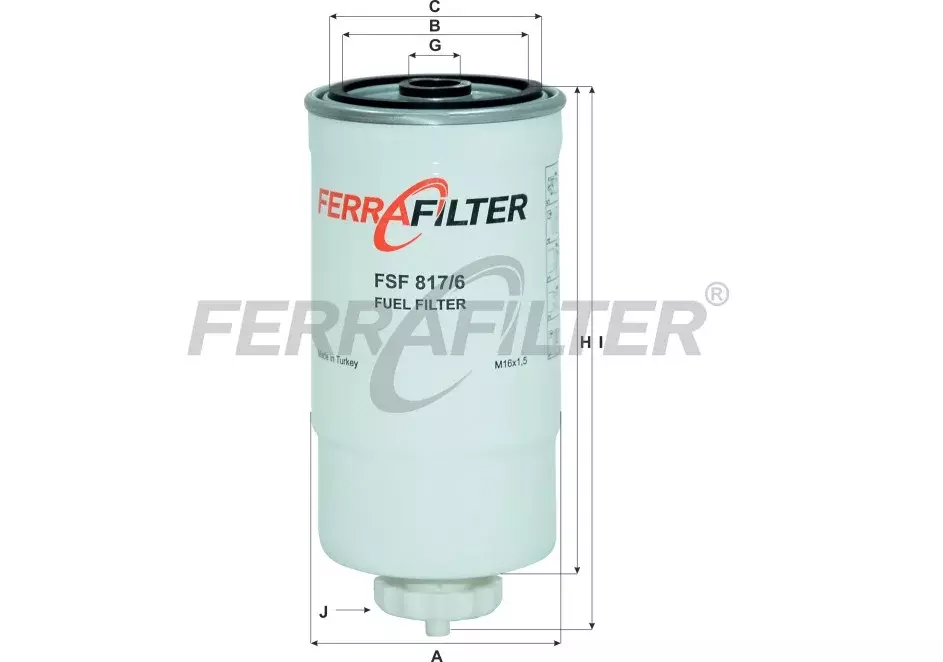 Топливный фильтр FSF817/6 FERRA FILTER Код: FSF817/6