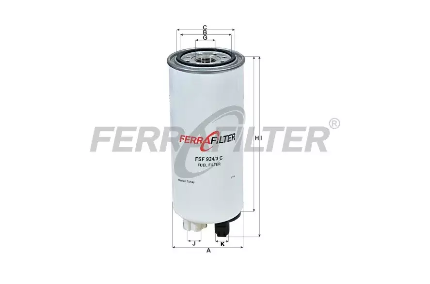 Топливные фильтры FSF924/3C FERRA FILTER Код: FSF924/3C
