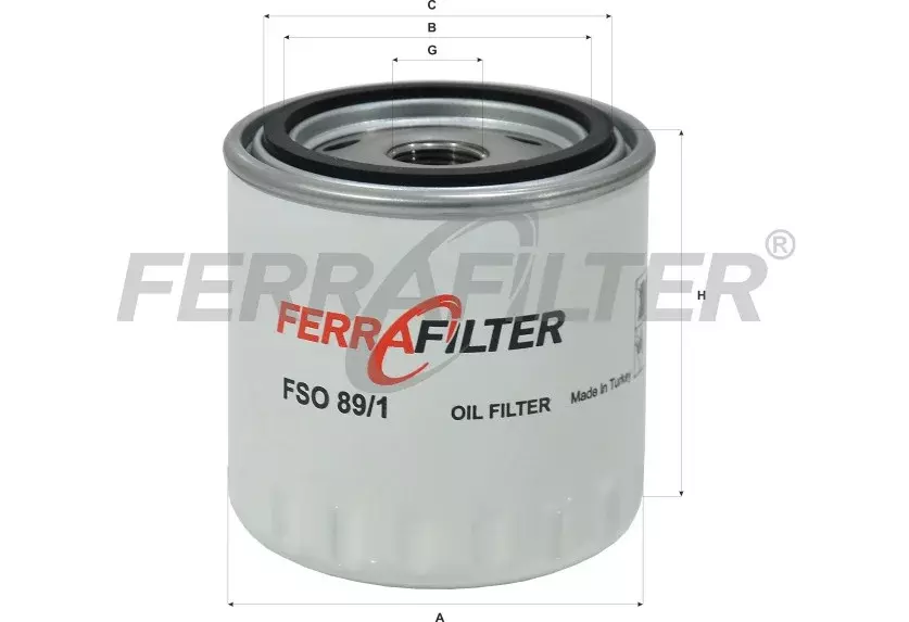 Масляный фильтр FERRA FILTER FSO89/1 Код: FSO89/1