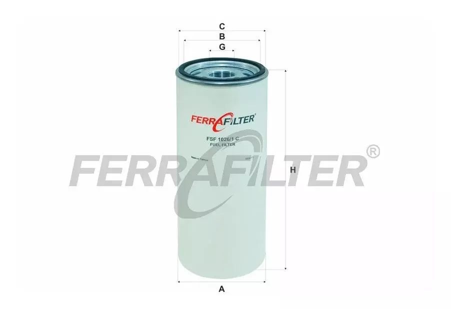 Топливный фильтр FSF1026/1C FERRA FILTER Код: FSF1026/1C