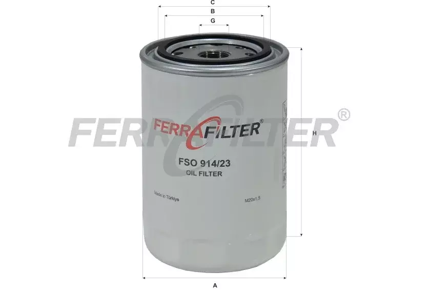 Масляный фильтр FERRA FILTER FSO914/23 Код: FSO914/23