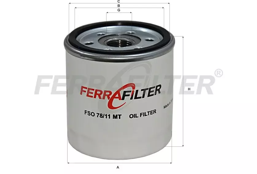 Масляный фильтр FERRA FILTER FSO78/11MT Код: FSO78/11MT