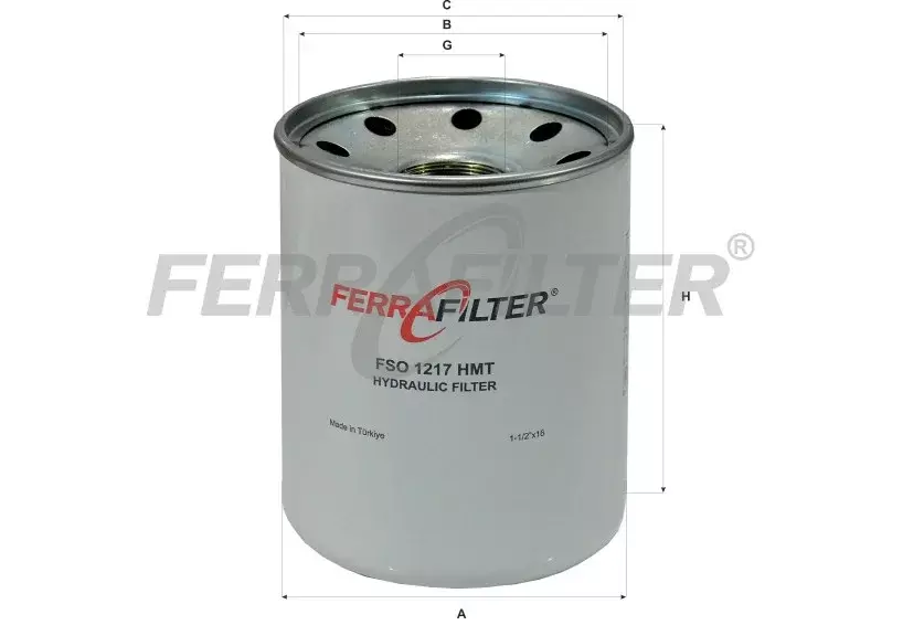 Масляный фильтр FERRA FILTER FSO1217HMT Код: FSO1217HMT