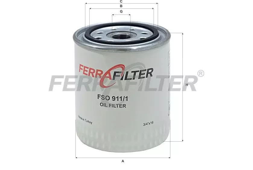 Масляный фильтр FERRA FILTER FSO911/1 Код: FSO911/1