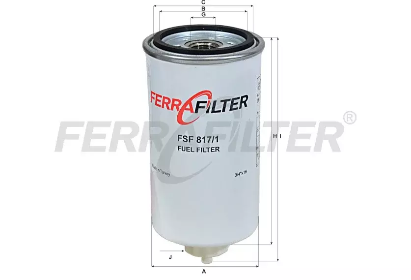 Топливный фильтр FERRA FILTER FSF817/1 Код: FSF817/1