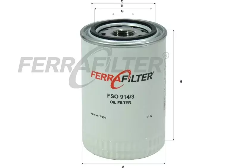 Масляный фильтр FERRA FILTER FSO914/3 Код: FSO914/3