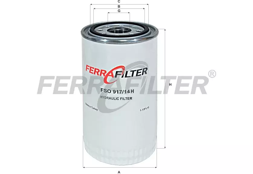 Гидравлический фильтр FERRA FILTER FSO917/14H Код: FSO917/14H