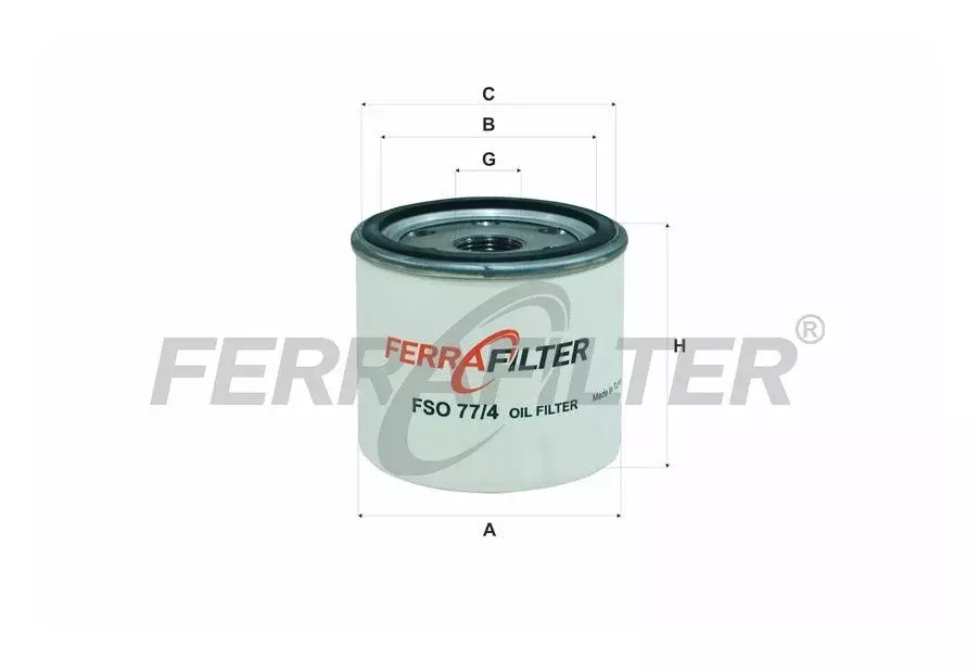 Масляный фильтр FERRA FILTER FSO77/4 Код: FSO77/4