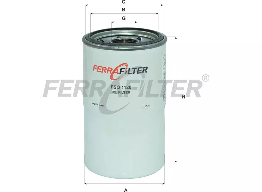 Масляный фильтр FERRA FILTER FSO1120 Код: FSO1120