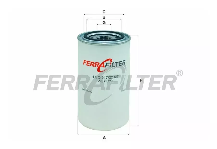 Масляный фильтр FSO917/22MT FERRA FILTER Код: FSO917/22MT