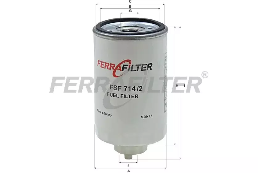 Топливный фильтр FERRA FILTER FSF714/2 Код: FSF714/2