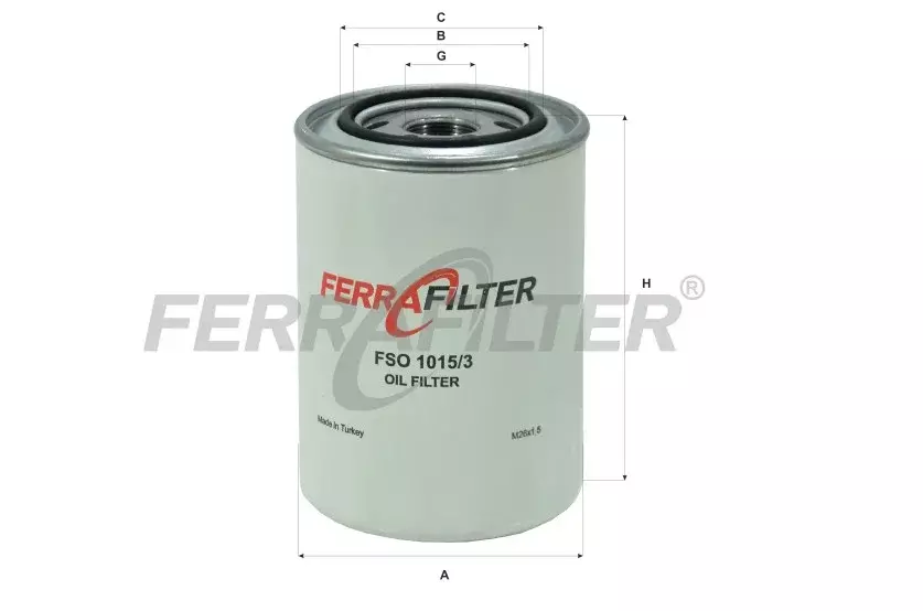 Масляный фильтр FERRA FILTER FSO1015/3 Код: FSO1015/3