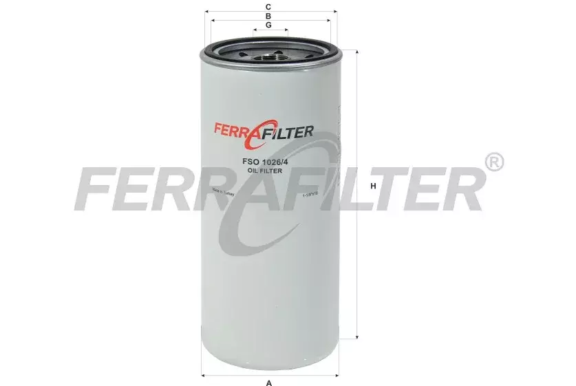 Масляный фильтр FERRA FILTER FSO1026/4 Код: FSO1026/4