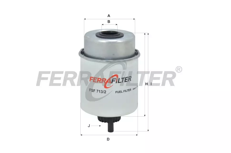 Топливный фильтр Ferra Filter, FSF713/2 Код: FSF713/2