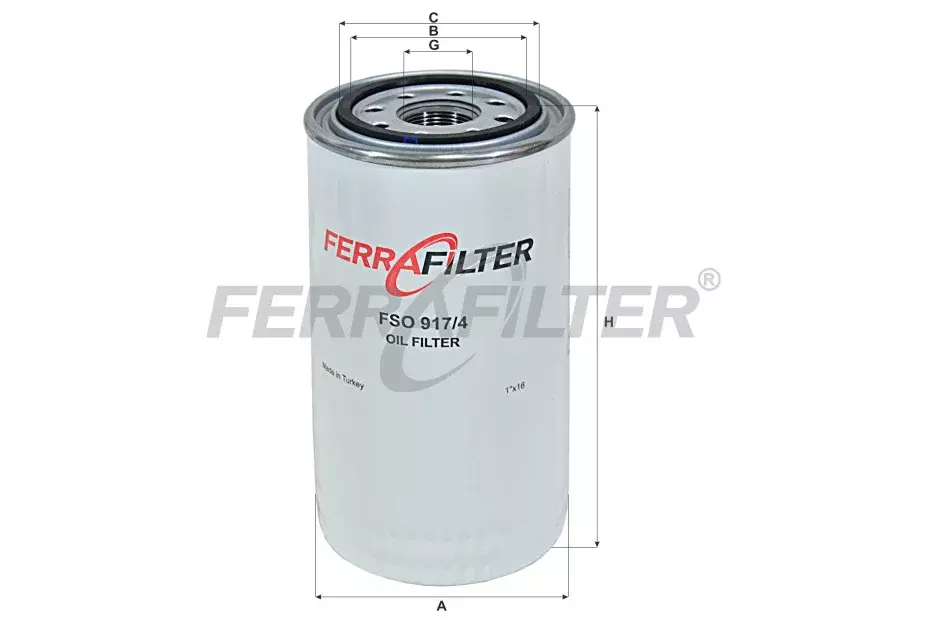 Масляный фильтр FSO917/4 Ferra Filter Код: FSO917/4