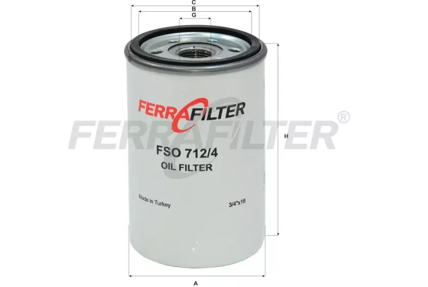 Масляный фильтр Ferra Filter, FSO712/4 Код: FSO712/4