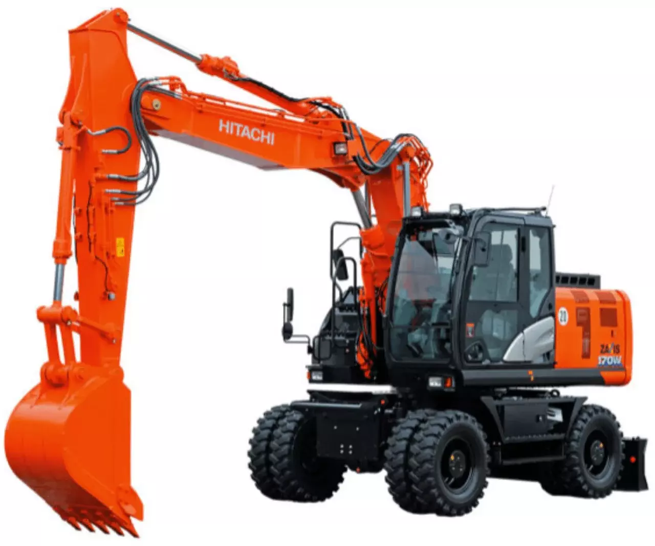 Запчасти для колесных полноповоротных экскаваторов Hitachi