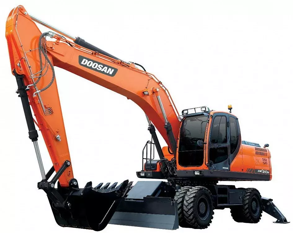 Запчасти для колесных полноповоротных экскаваторов Doosan