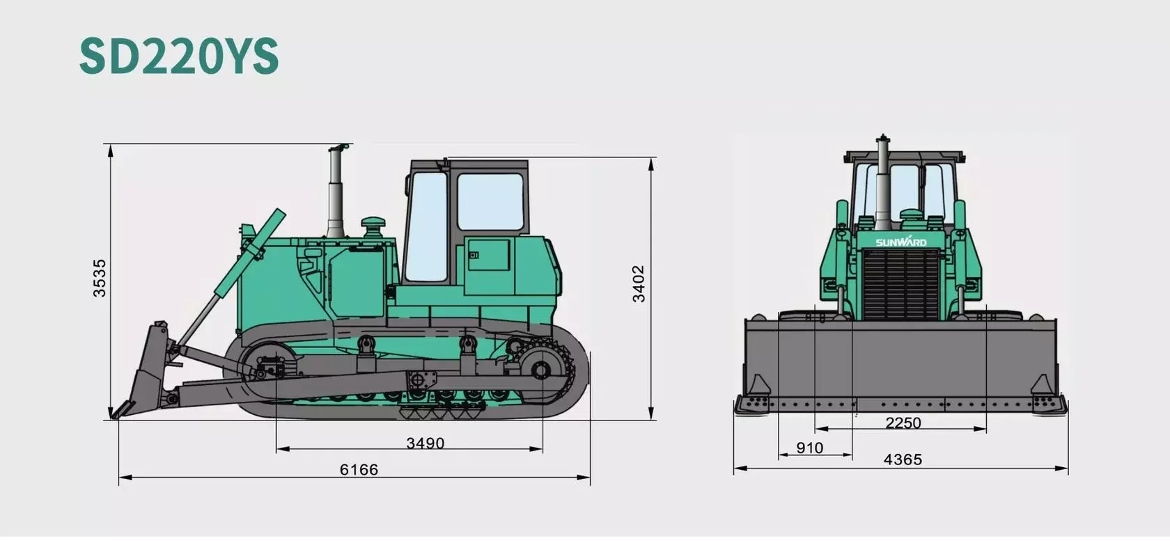 SUNWARD SD220YS, Бульдозеры