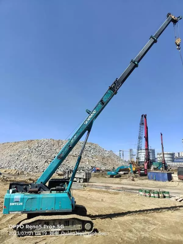 Sunward SWTC26, Гусеничные краны