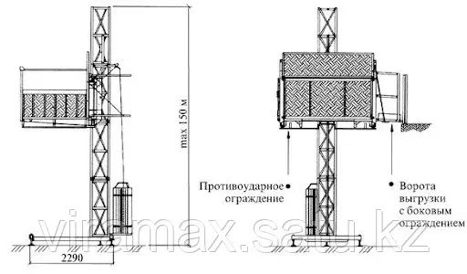Maber MB A 800/150, Мачтовые подъемники