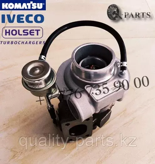Турбокомпрессор, Turbocharger, Komatsu WB93R-5E0, WB97R-5, WB93S-5E0.