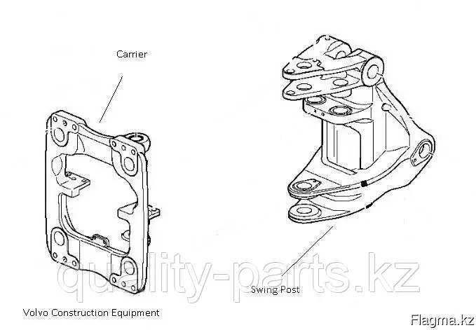 Каретка (Carrier) для Volvo BL71, BL61 Код: 2187338