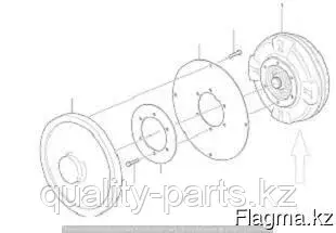 Гидромуфта (Torque converter) для Volvo BL71, BL61 Код: 2184600