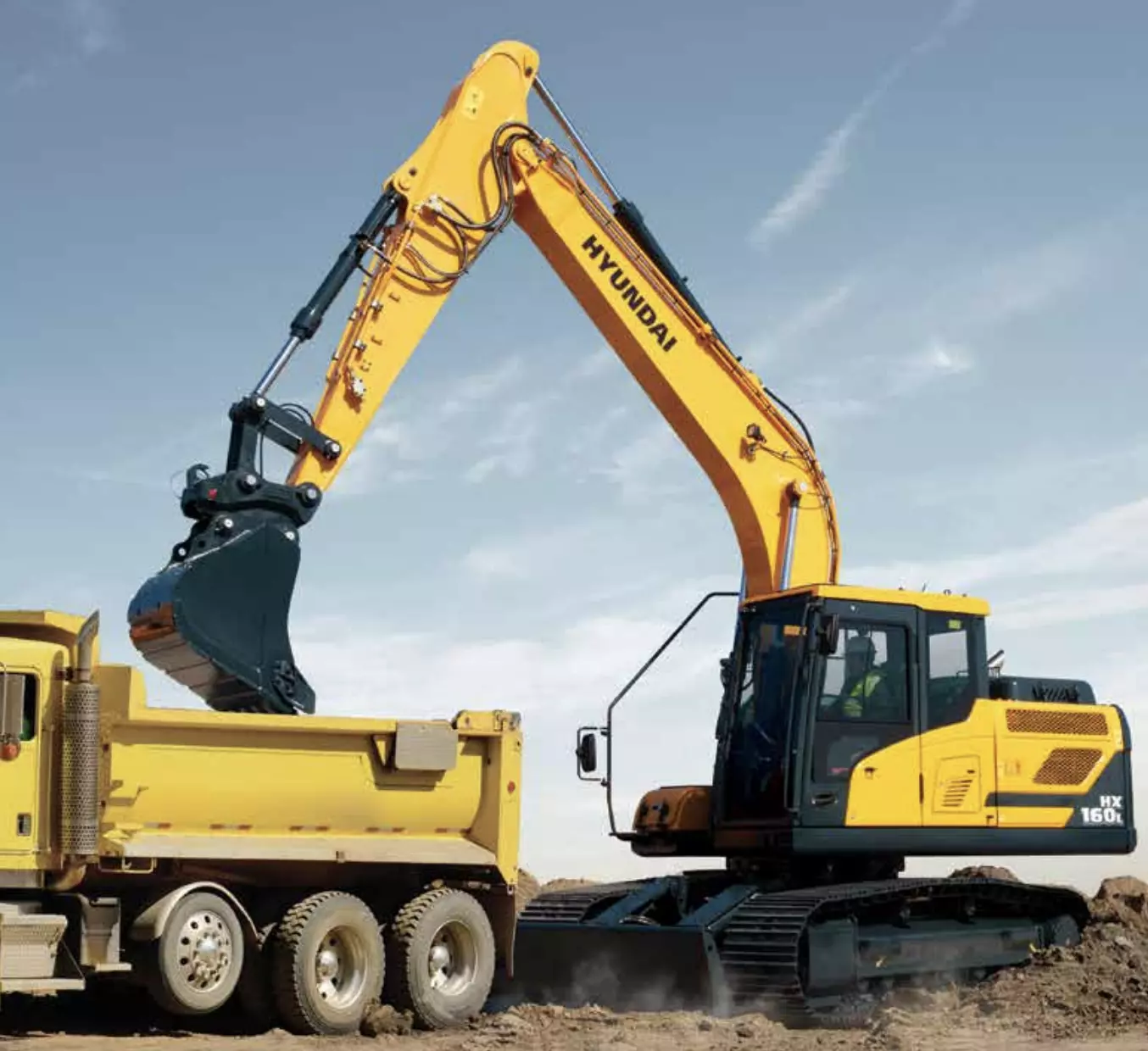 Hyundai HX160L, Гусеничные экскаваторы