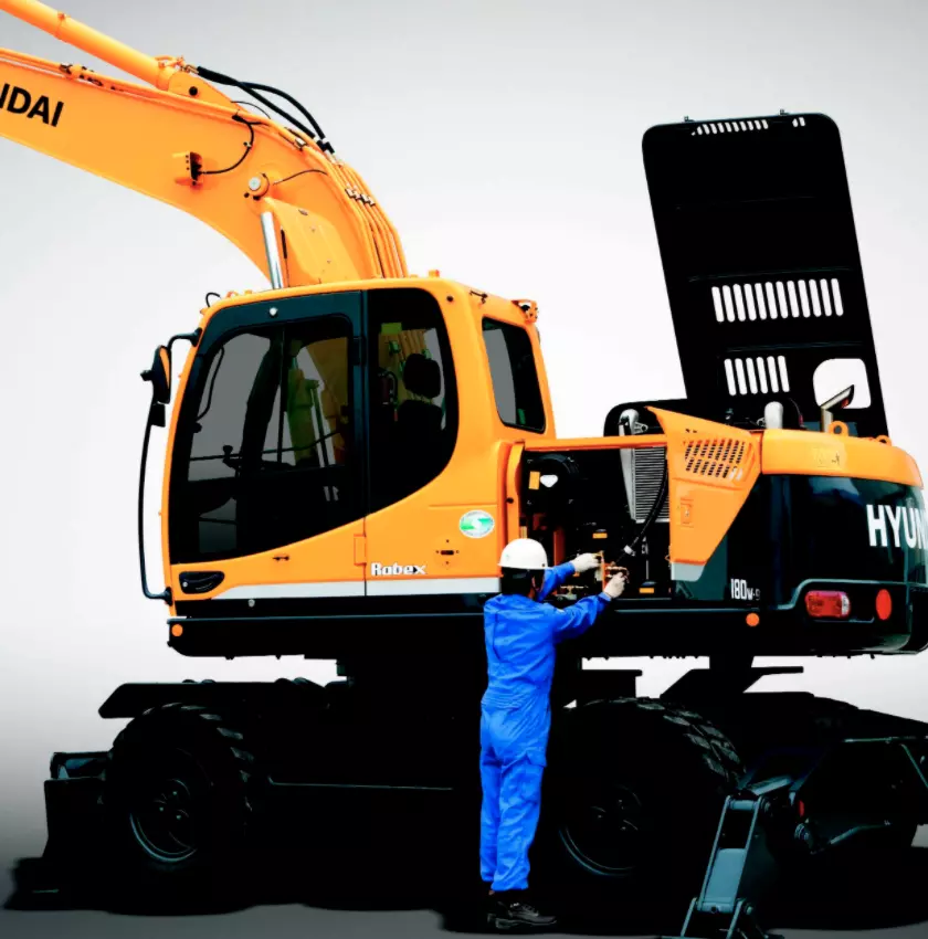 Hyundai R180W-9S, Колесные экскаваторы