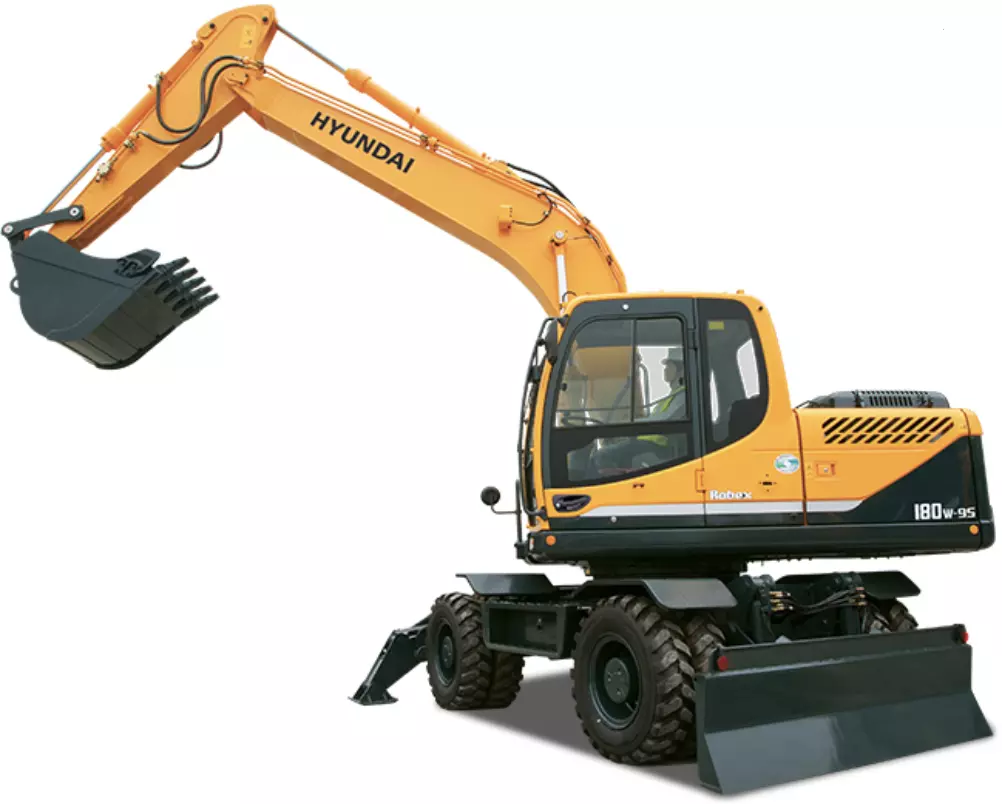 Hyundai R180W-9S, Колесные экскаваторы