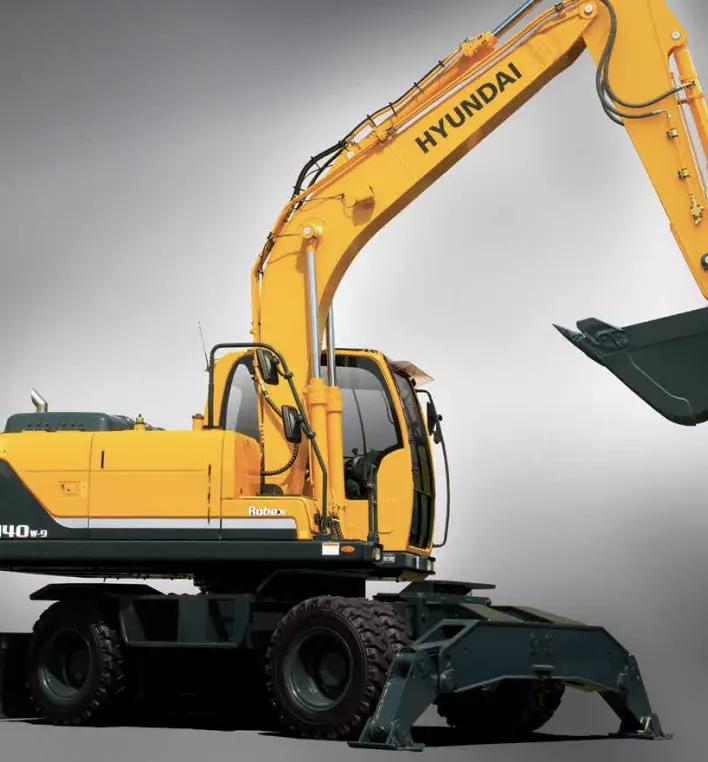 Hyundai HW160, Колесные экскаваторы