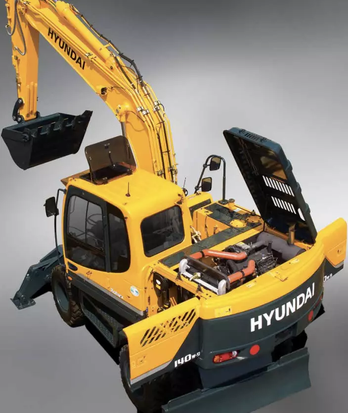 Hyundai HW160, Колесные экскаваторы