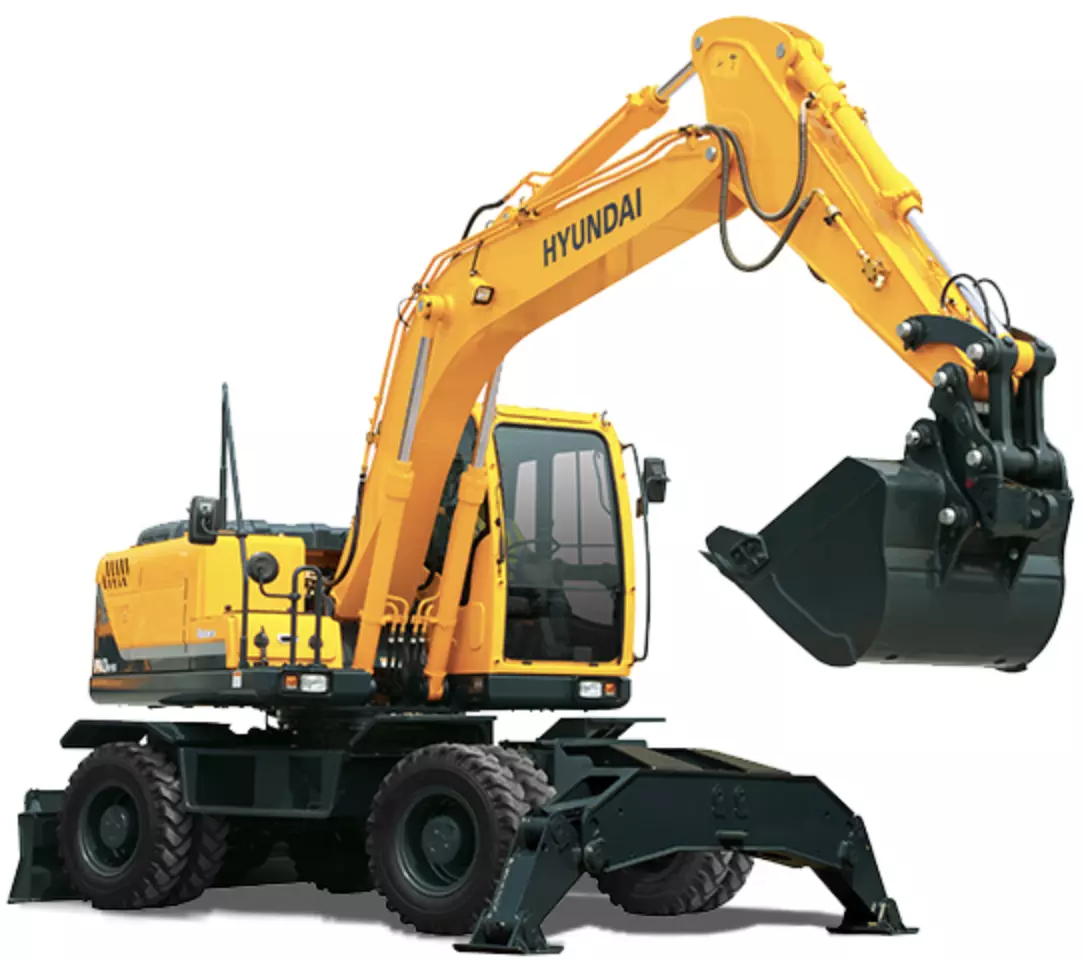 Hyundai R140W-9S, Колесные экскаваторы
