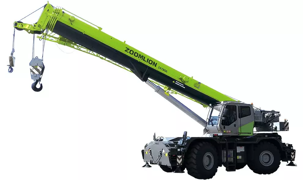 Zoomlion ZRT850, Краны