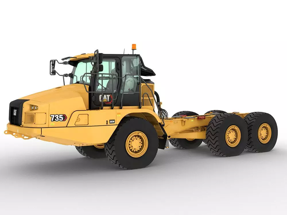 Cat 735, Шахтные самосвалы