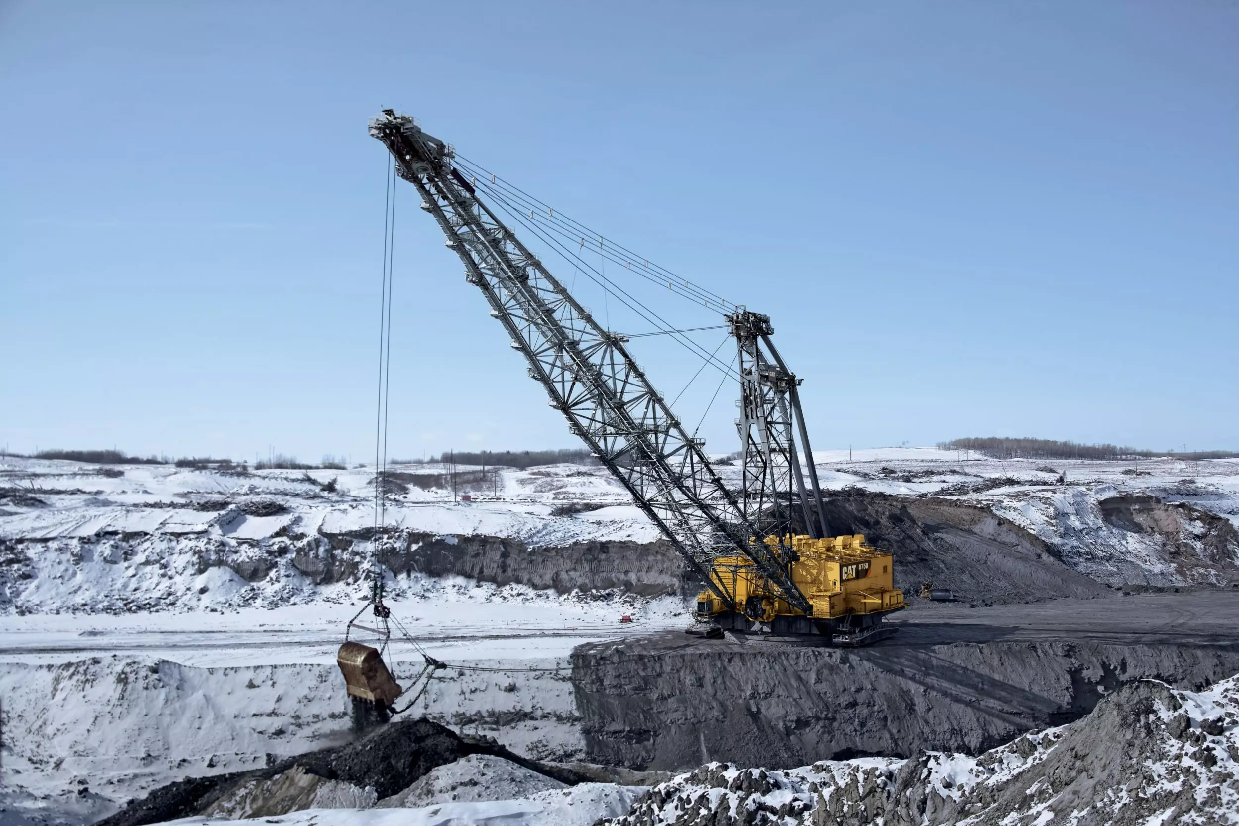 Caterpillar 8750, Экскаваторы драглайны