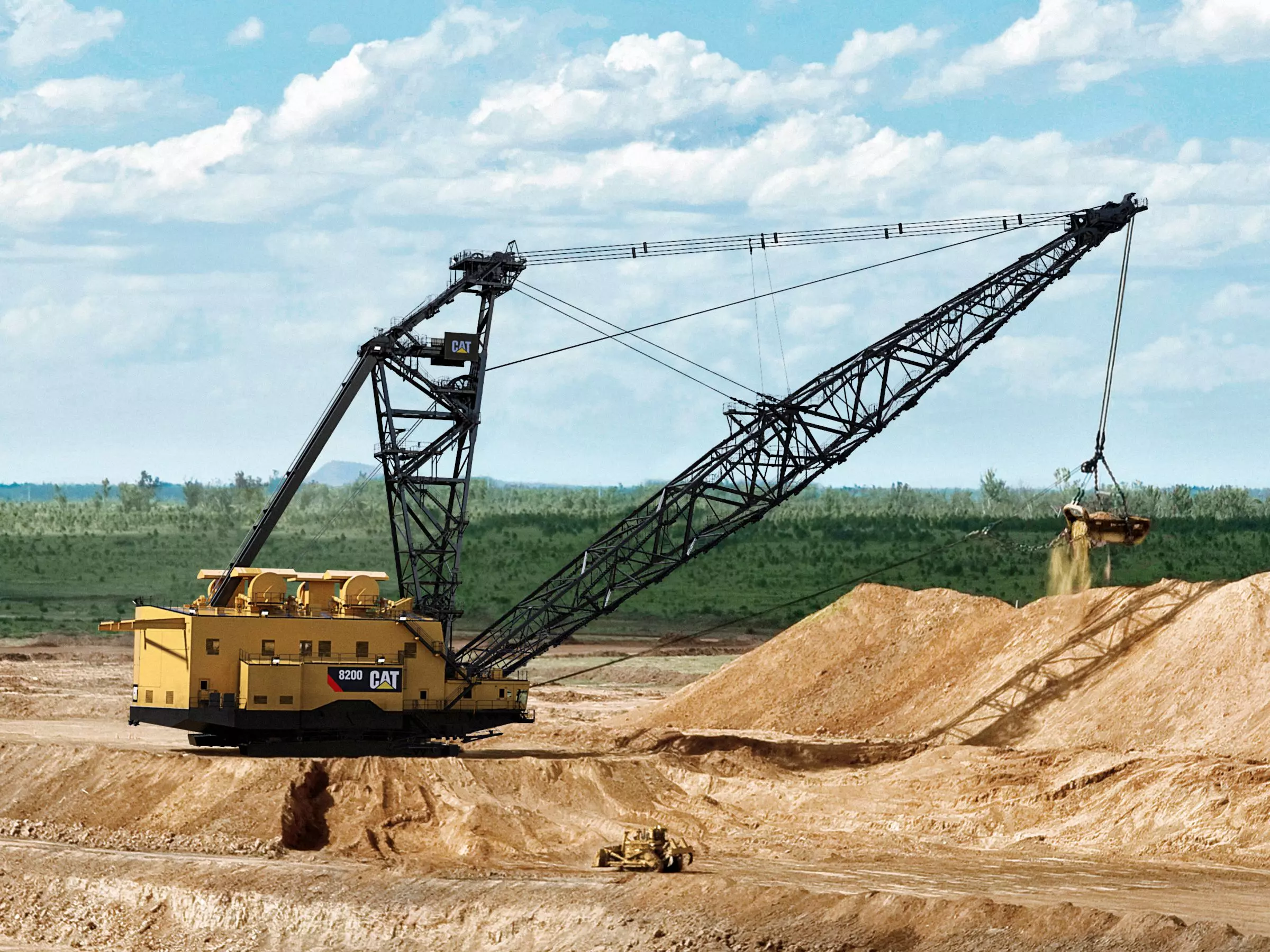Caterpillar 8200, Экскаваторы драглайны