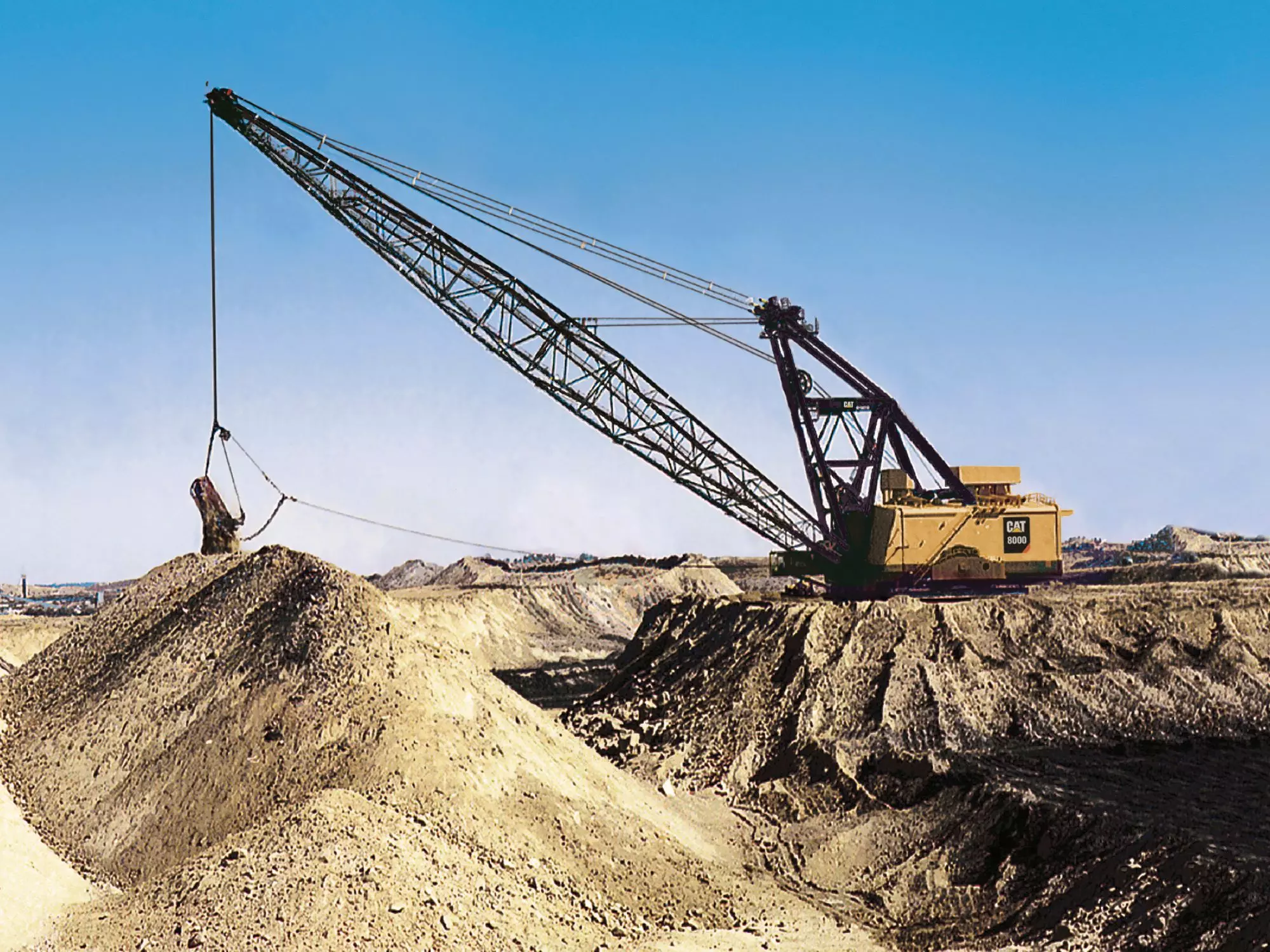 Caterpillar 8000, Экскаваторы драглайны