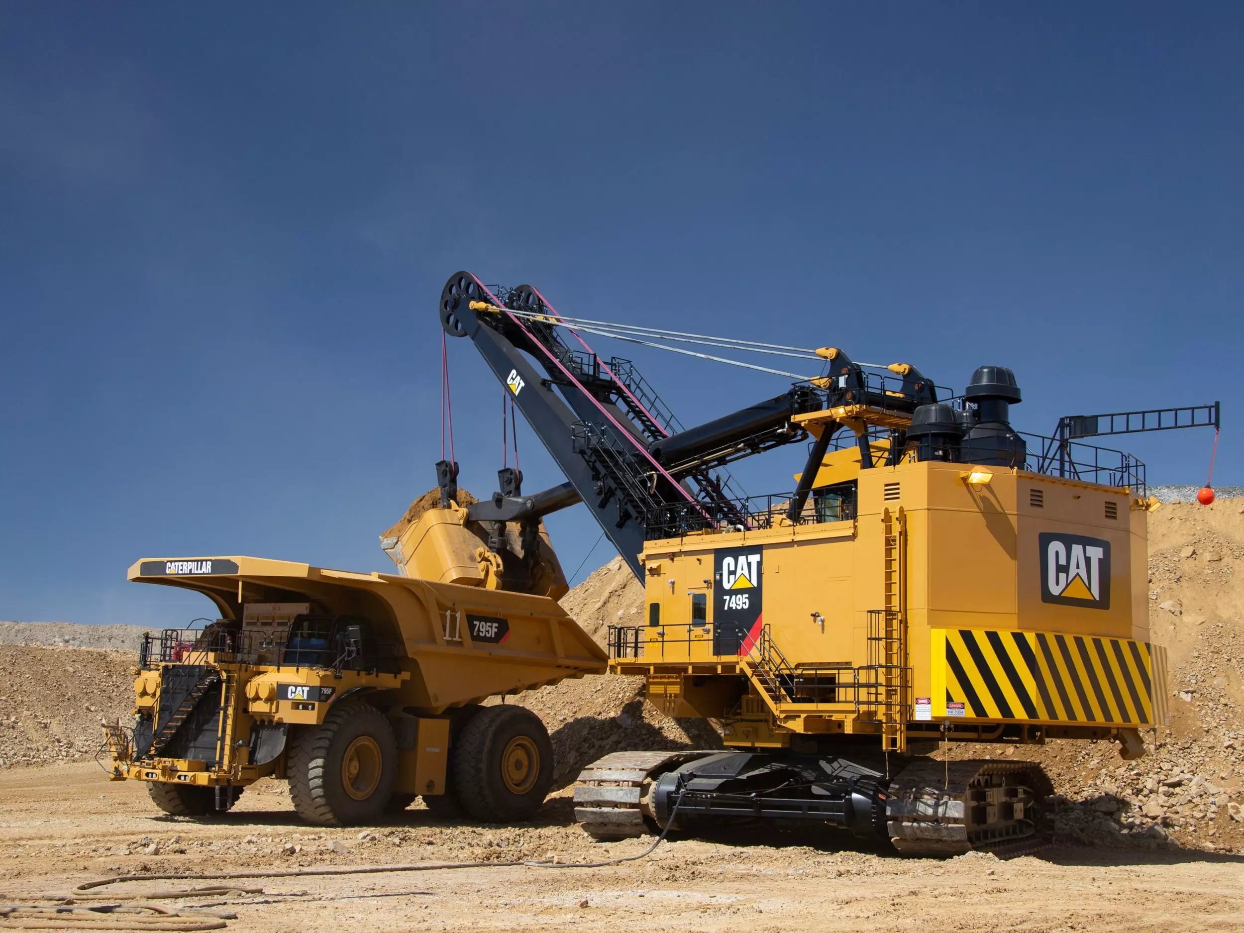 Caterpillar 7495, Карьерные экскаваторы